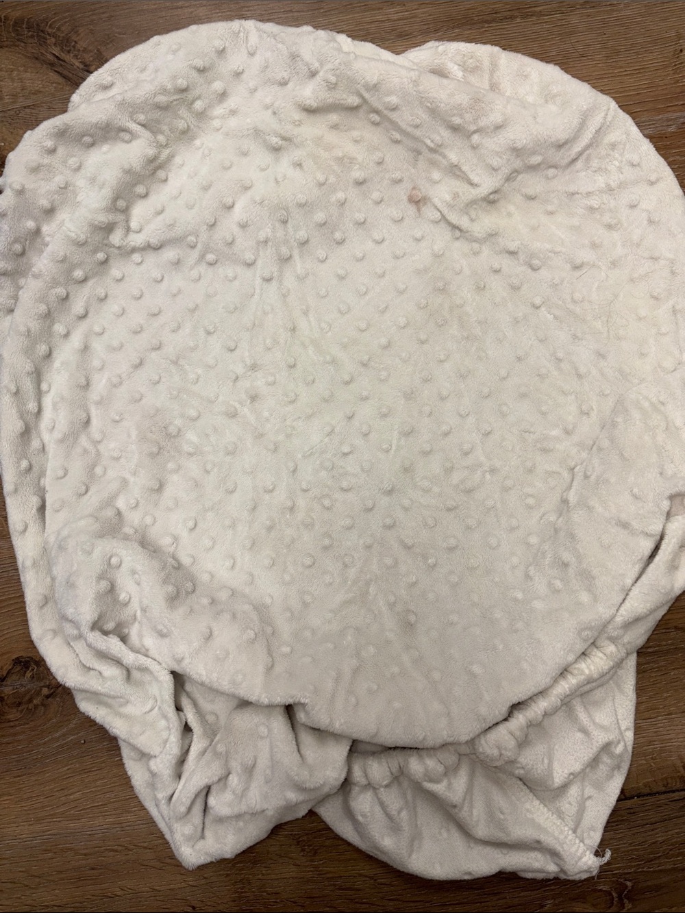 3/$15! Carter's Cream Plush Dot Minky Fitted Sheet for DIAPER CHANGING MAT